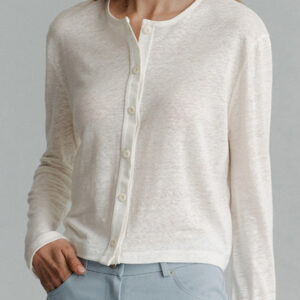 Solid Color Buttoned Knit Cardigan